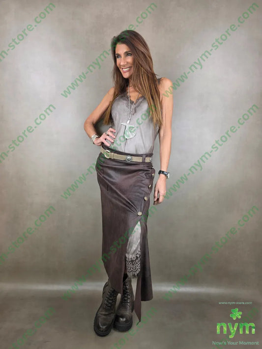 gonna pelle invecchiata 90pl10ea GONNA