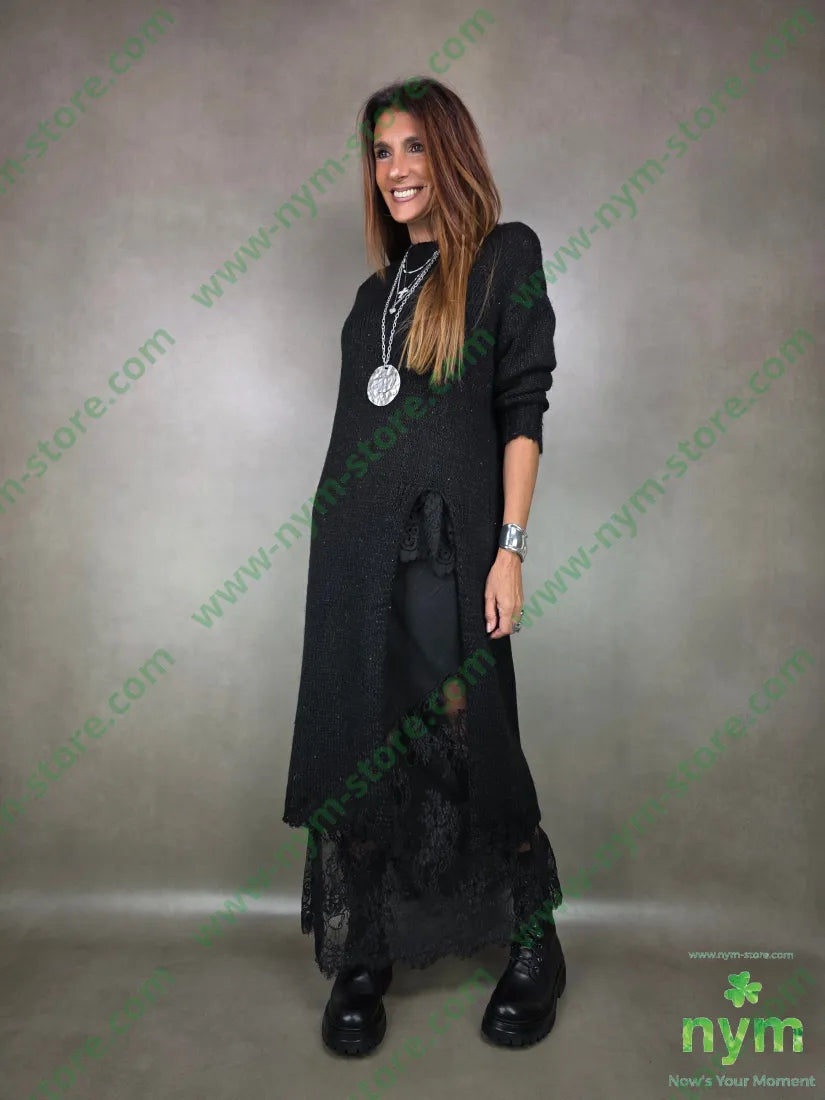 gonna pizzo lungo 100vi U / NERO / AI25 GONNA