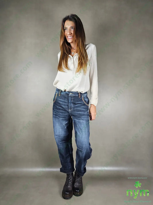 jeans bordi marroni 76co18pl4vi2ea PANTALONE