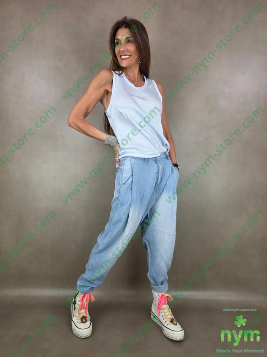 jeans lyocell due pinces 100ly - PANTALONE