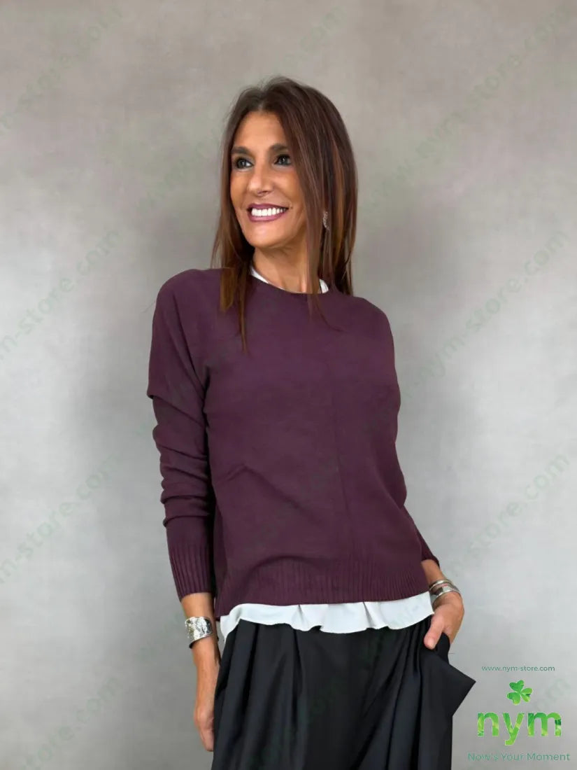 Maglia basica senza cuciture 50vi27pl23pa - U / BORDO / AI26 - MAGLIA
