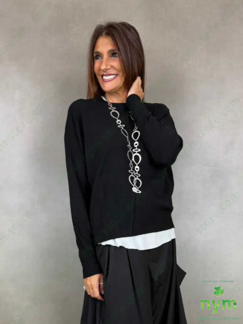 Maglia basica senza cuciture 50vi27pl23pa - U / NERO / AI26 - MAGLIA