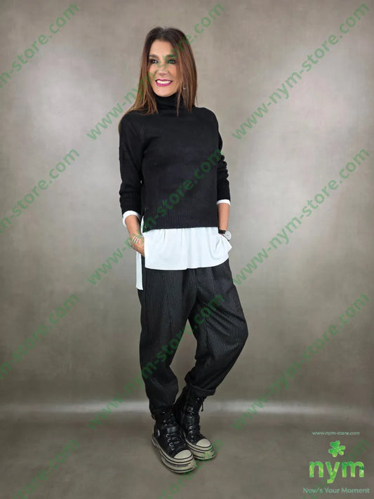 maglia collo alto corta 50vi30pa20pl MAGLIA