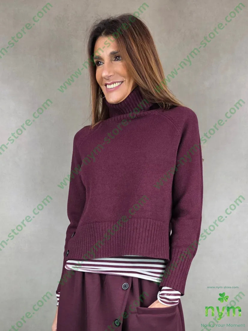 maglia collo alto corta 50vi30pa20pl U / BORDO / AI25 MAGLIA