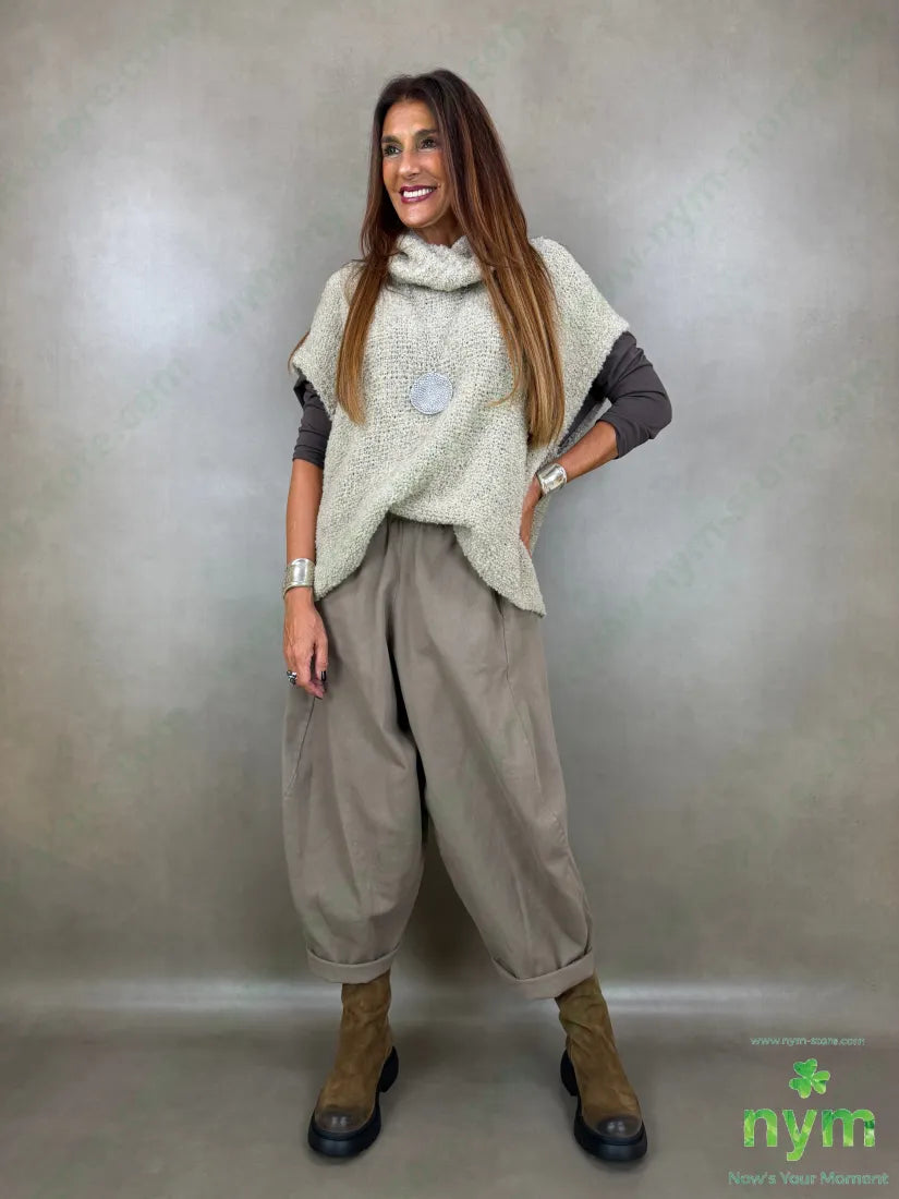 maglia senza maniche boucle collo ciambella 65ac17pl9vi9wo - MAGLIA