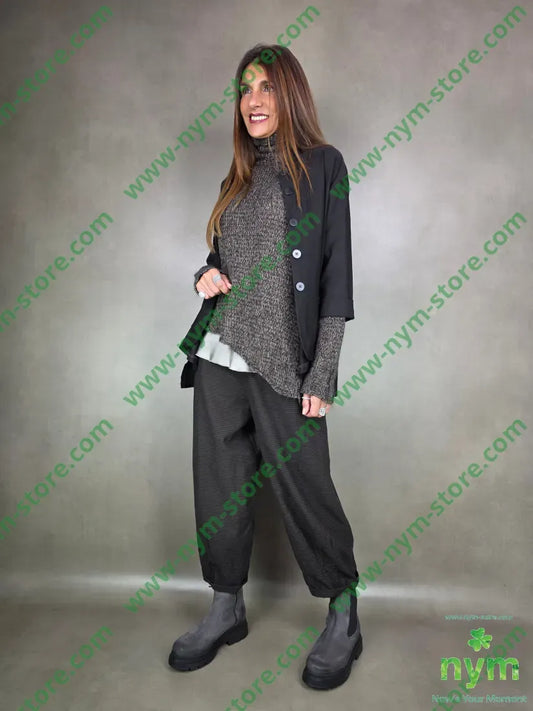 pantalone riga cucitura fondo 100co PANTALONE