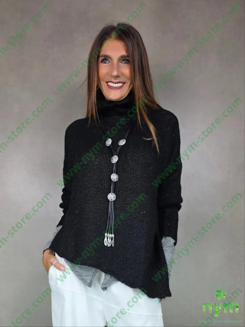 maglione dolcevita 35pl39pc9pa8wo4wm5of U / NERO / AI25 MAGLIA