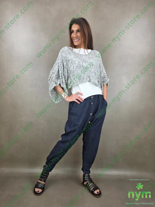 mantella corta tricot 65co30pl5af - MAGLIA