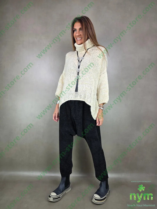 pan ciniglia millerighe cav bas 45pl33vi18co4ea U / NERO / AI25 PANTALONE