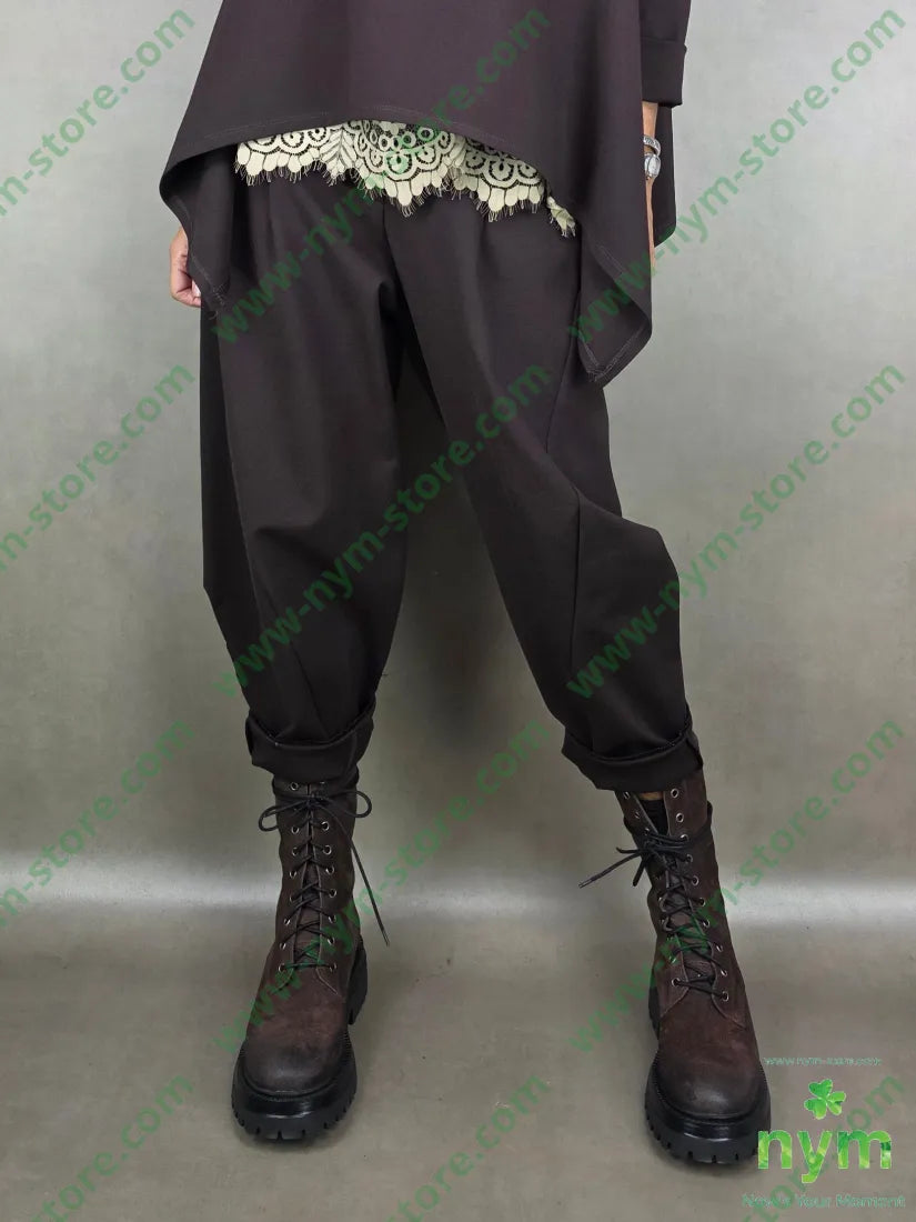 pan pmi dettaglio imbuto 65vi30ny5ea U / MARRONE / AI25 PANTALONE