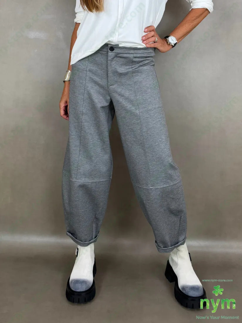 pant cerniera e bottone punto milano g 60vi35pa5ea - 1 / GRIGIO C. / AI26 - PANTALONE