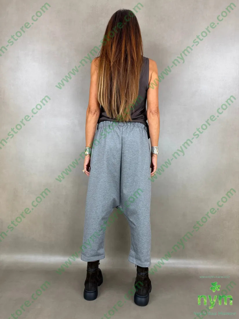 pant con cavallo b cuciture punto milano g 60vi35pa5ea - U / GRIGIO C. / AI26 - PANTALONE