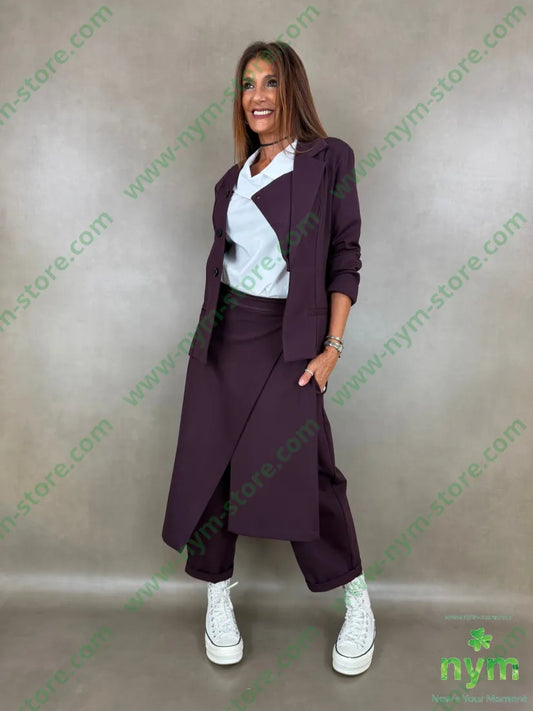 pant pareo removibile punto milano b 60vi35pa5ea - U / BORDO / AI26 - PANTALONE