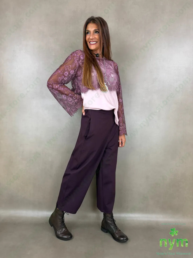 pant pareo removibile punto milano b 60vi35pa5ea - U / BORDO / AI26 - PANTALONE