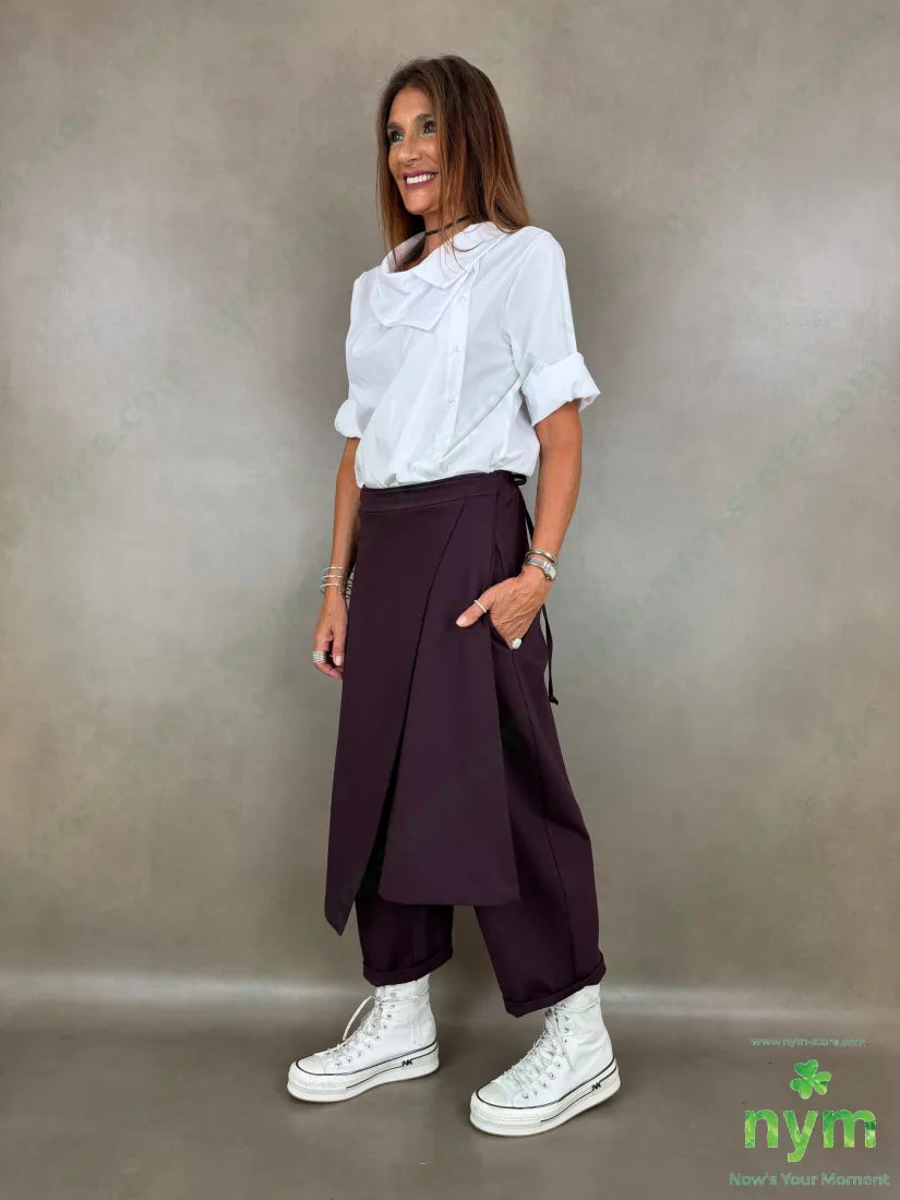 pant pareo removibile punto milano b 60vi35pa5ea - U / BORDO / AI26 - PANTALONE