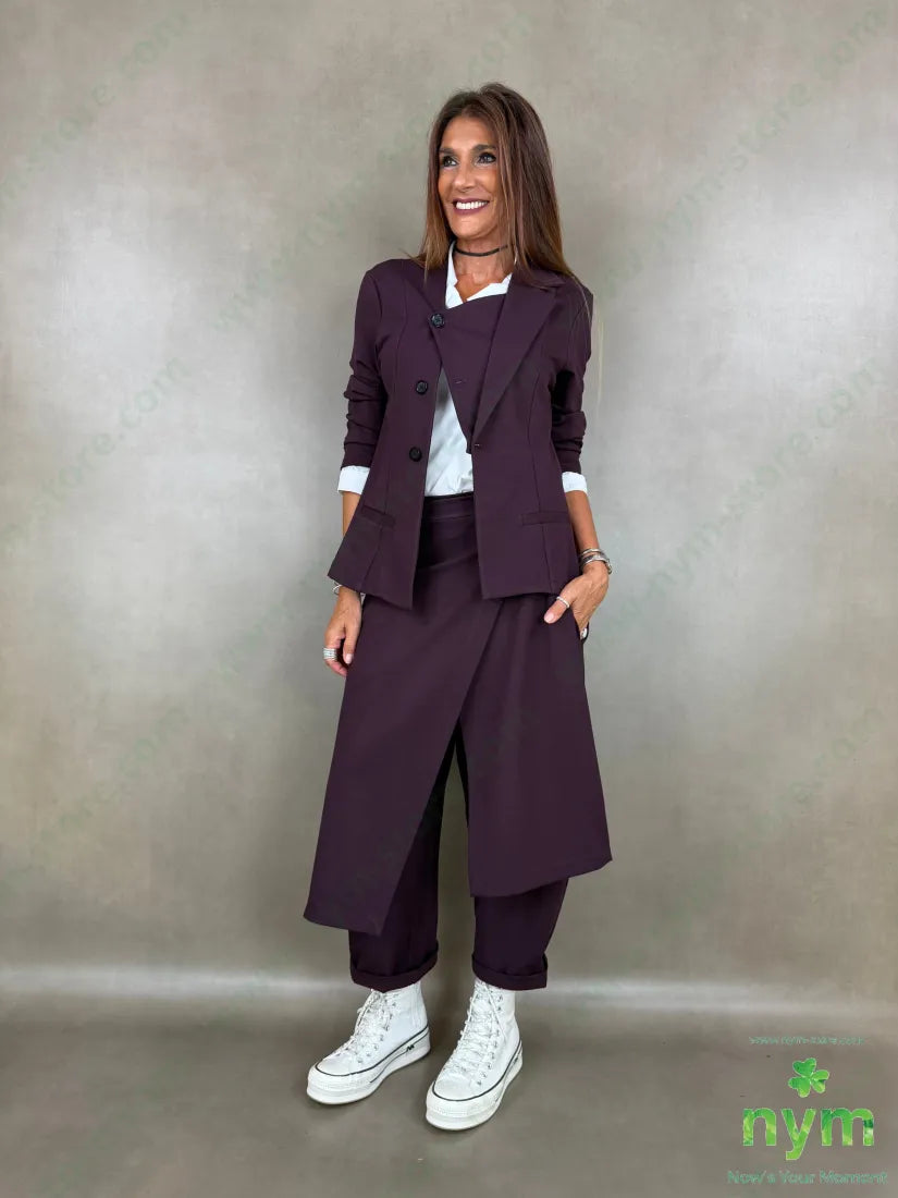 pant pareo removibile punto milano b 60vi35pa5ea - U / BORDO / AI26 - PANTALONE