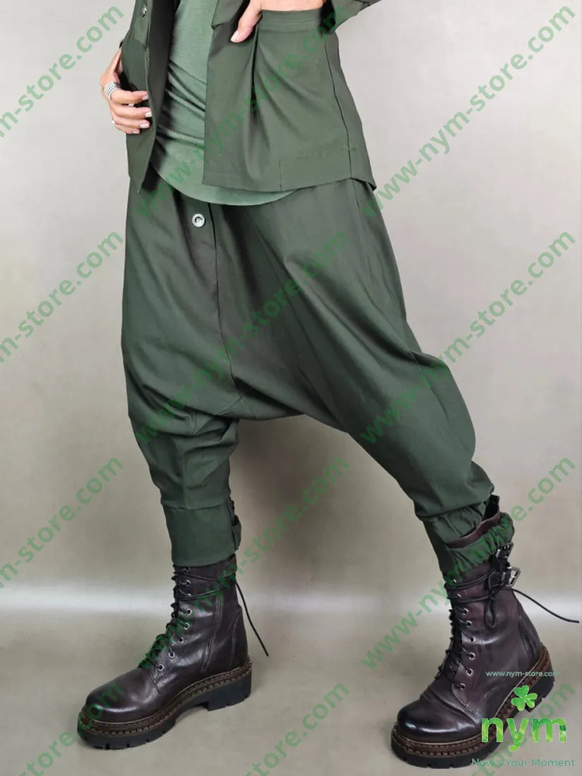 panta bottoni doppio elastico 78vi19pa3ea U / MILITARE / AI25 PANTALONE