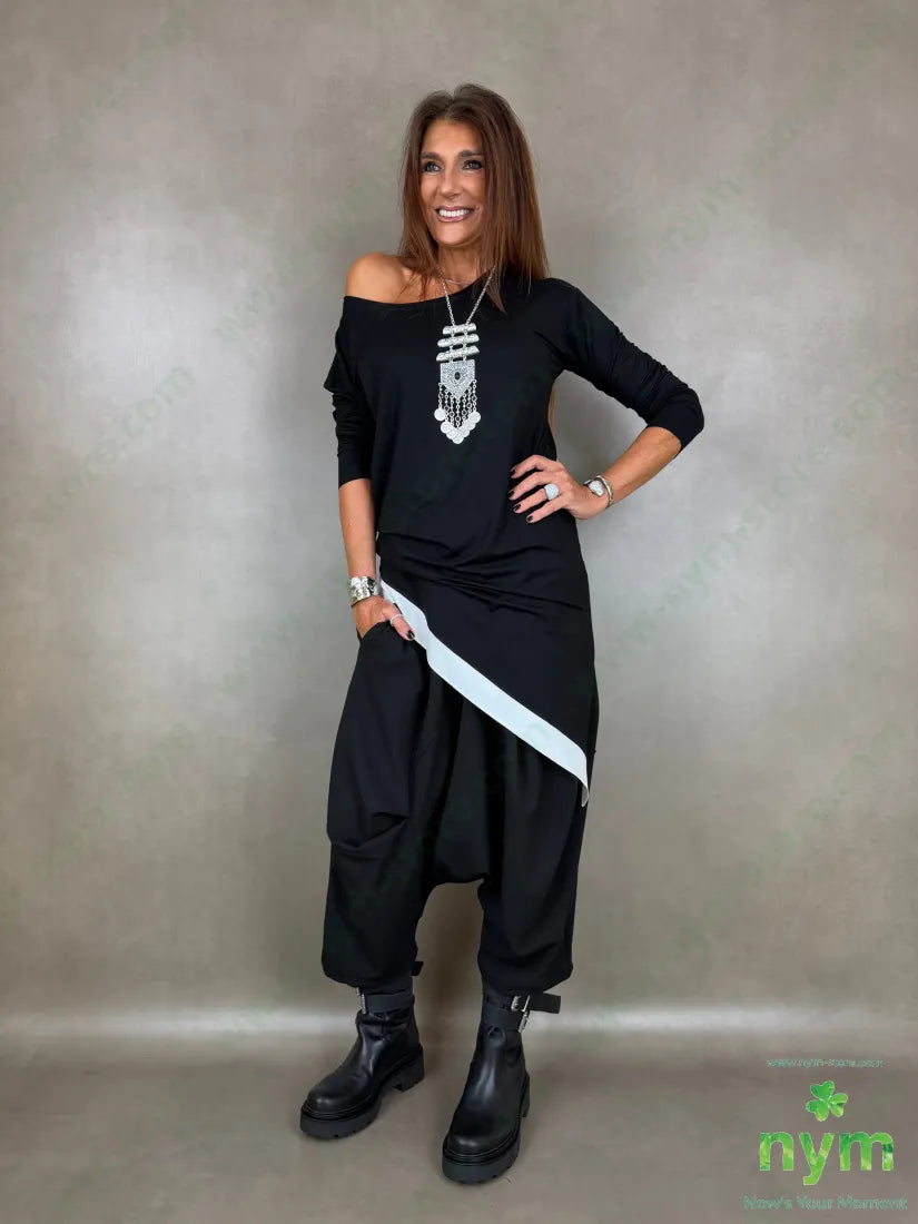 pantagonna cuciture trasversali 63pl33vi4ea - PANTALONE