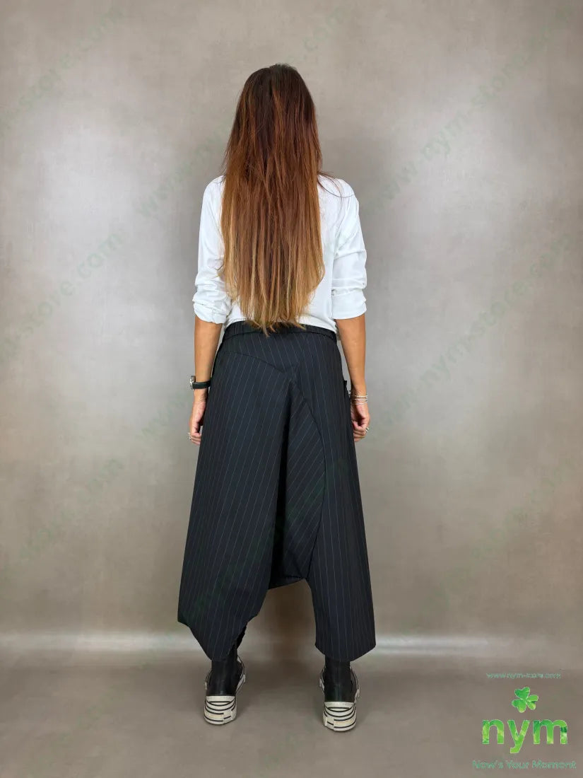 pantagonna gessato wide 64pl33vi5ea - U / NERO / AI26 - PANTALONE