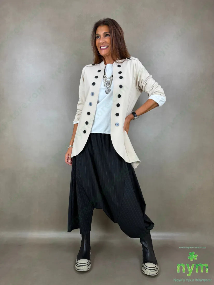 pantagonna gessato wide 64pl33vi5ea - U / NERO / AI26 - PANTALONE