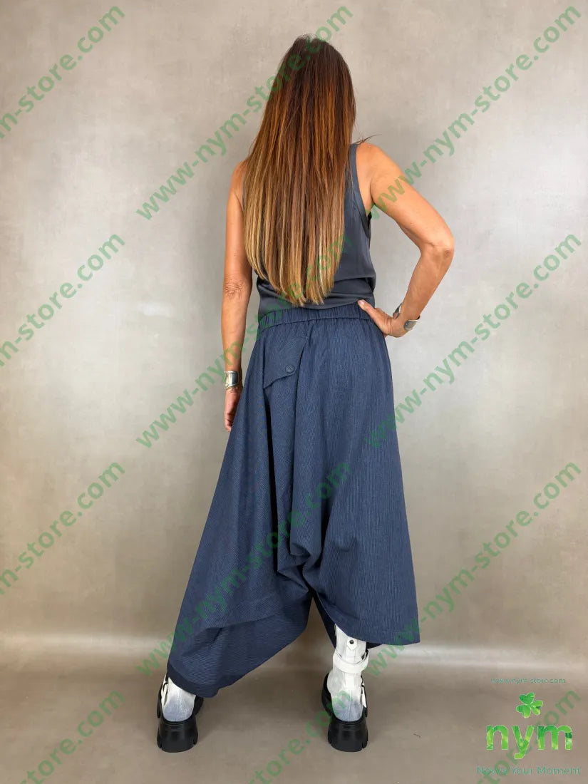 pantagonna mini riga melange 52co26li15vi7pl - U / BLU / AI26 - PANTALONE