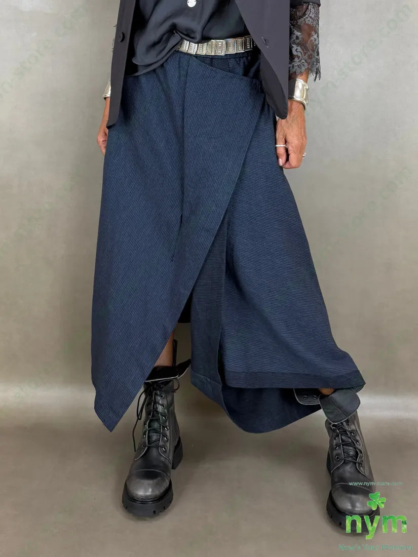 pantagonna mini riga melange 52co26li15vi7pl - U / BLU / AI26 - PANTALONE