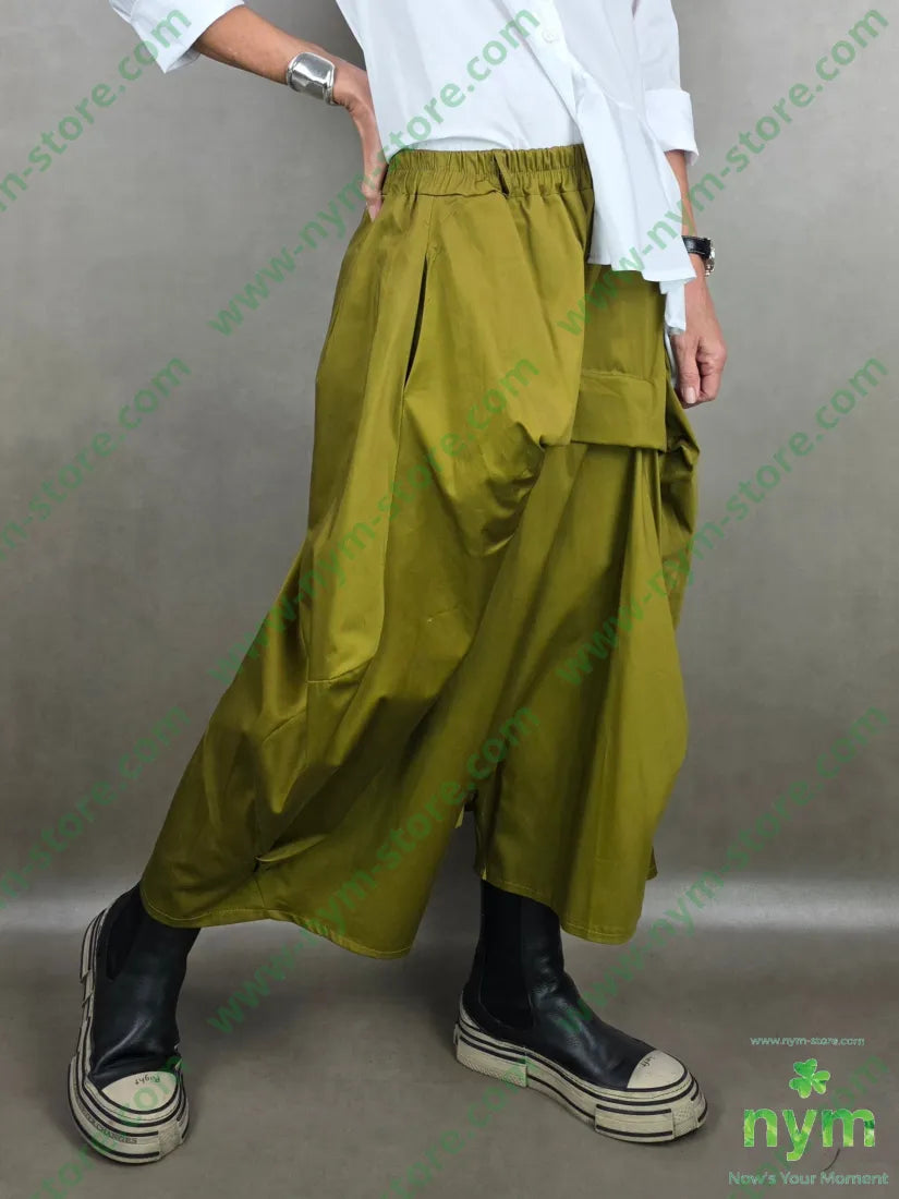 pantagonna tessuto lucido 79vi19ny2ea U / OLIO / PE26 PANTALONE