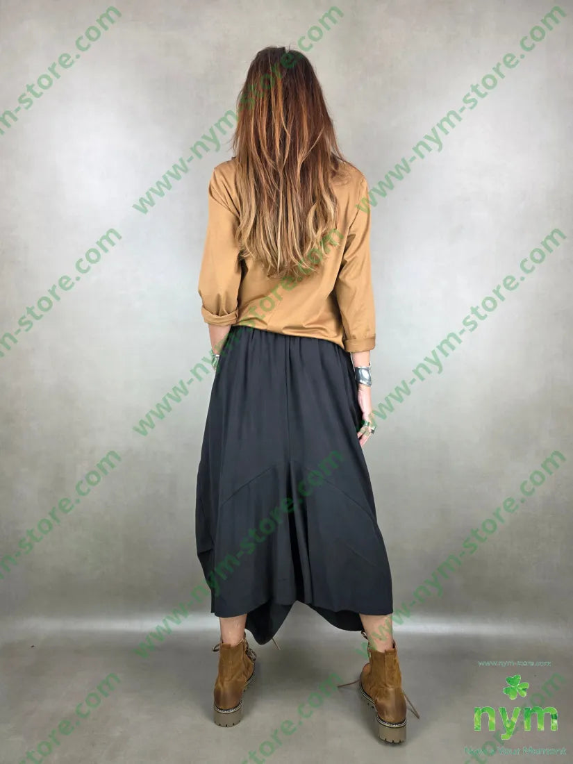 pantagonna tessuto viscosa 50vi50co U / NERO / PE26 PANTALONE