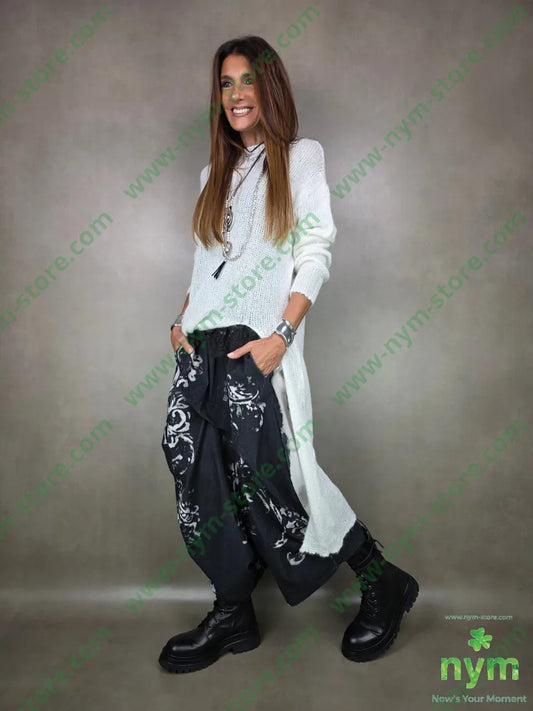 pantagonna velluto costina fantasia 100co PANTALONE