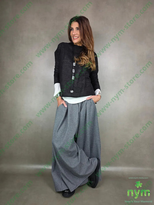 pantalone a gonna fantasia 110co U / GRIGIO C. / AI25 PANTALONE