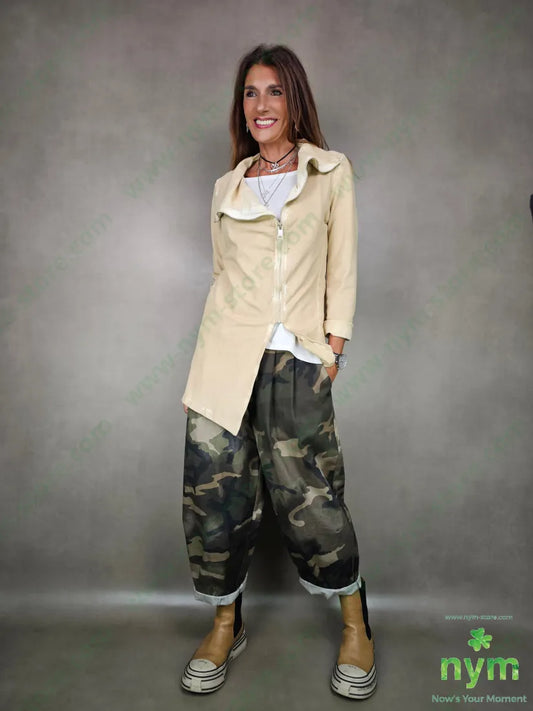 pantalone camouflage due pinces 100co U / MILITARE / AI25 PANTALONE