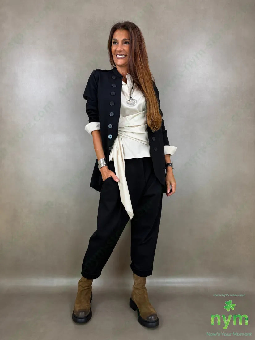 pantalone cavallo basso punto roma 65vi30ny5ea - PANTALONE