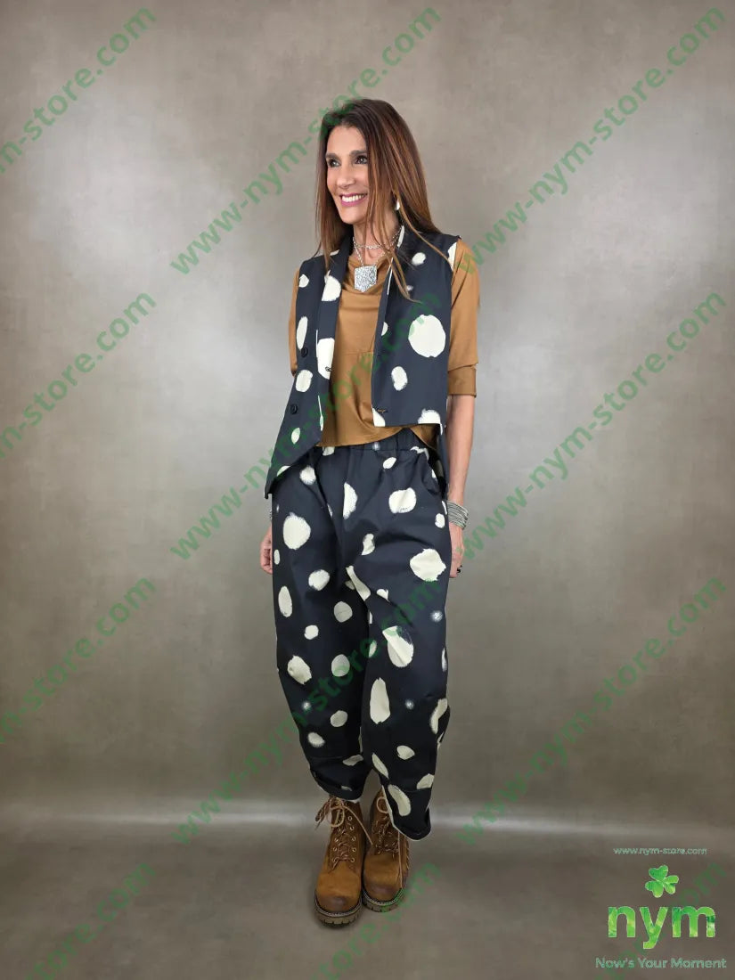 pantalone cerchio cuciture fondo 100co U / NERO / PE26 PANTALONE