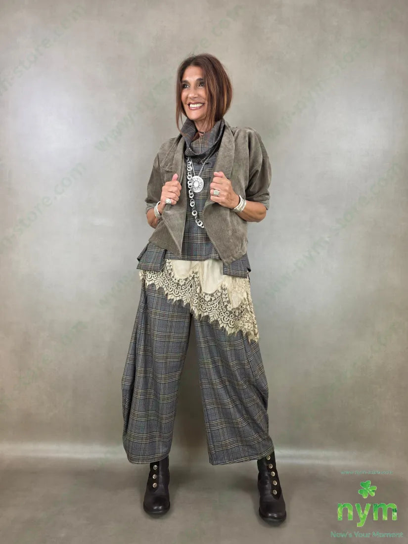 pantalone check 63pl34vi3eea - U / FANGO / AI26 - PANTALONE