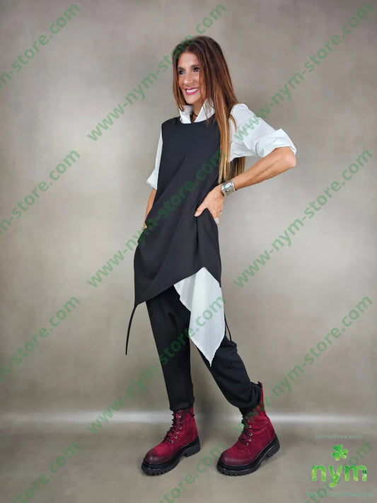 pantalone crepe cavallo basso 97pl3ea PANTALONE