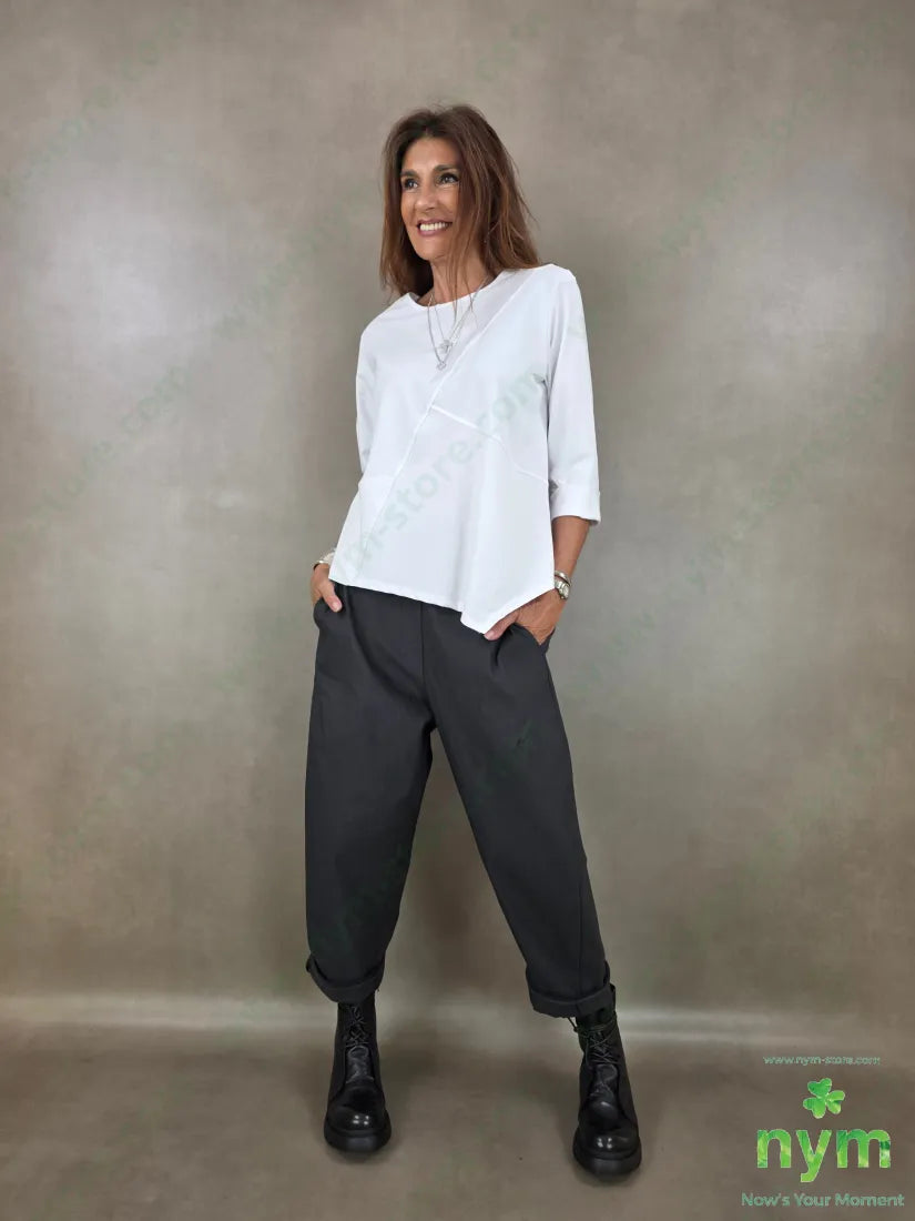 pantalone cuciture dietro bengalina 79vi19ny2ea - PANTALONE
