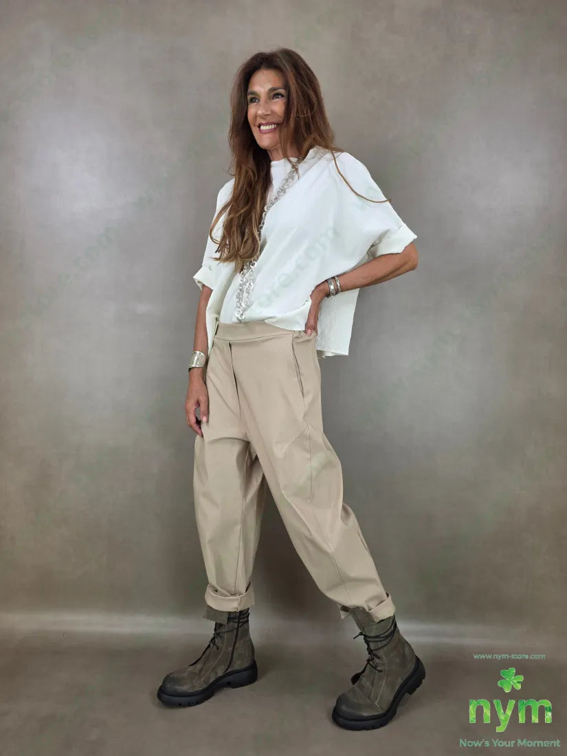 pantalone cuciture dietro bengalina 79vi19ny2ea - PANTALONE