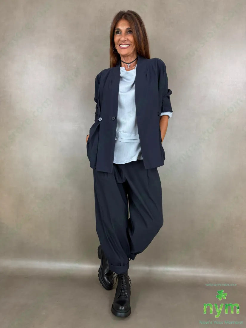 pantalone di bengalina tasca ad asola 79vi19ny2ea - PANTALONE