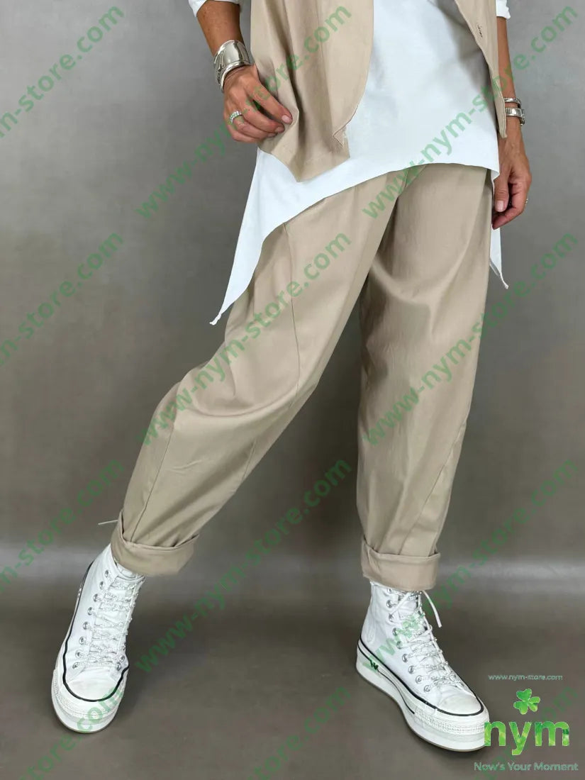 pantalone di bengalina tasca ad asola 79vi19ny2ea - U / BEIGE / AI26 - PANTALONE