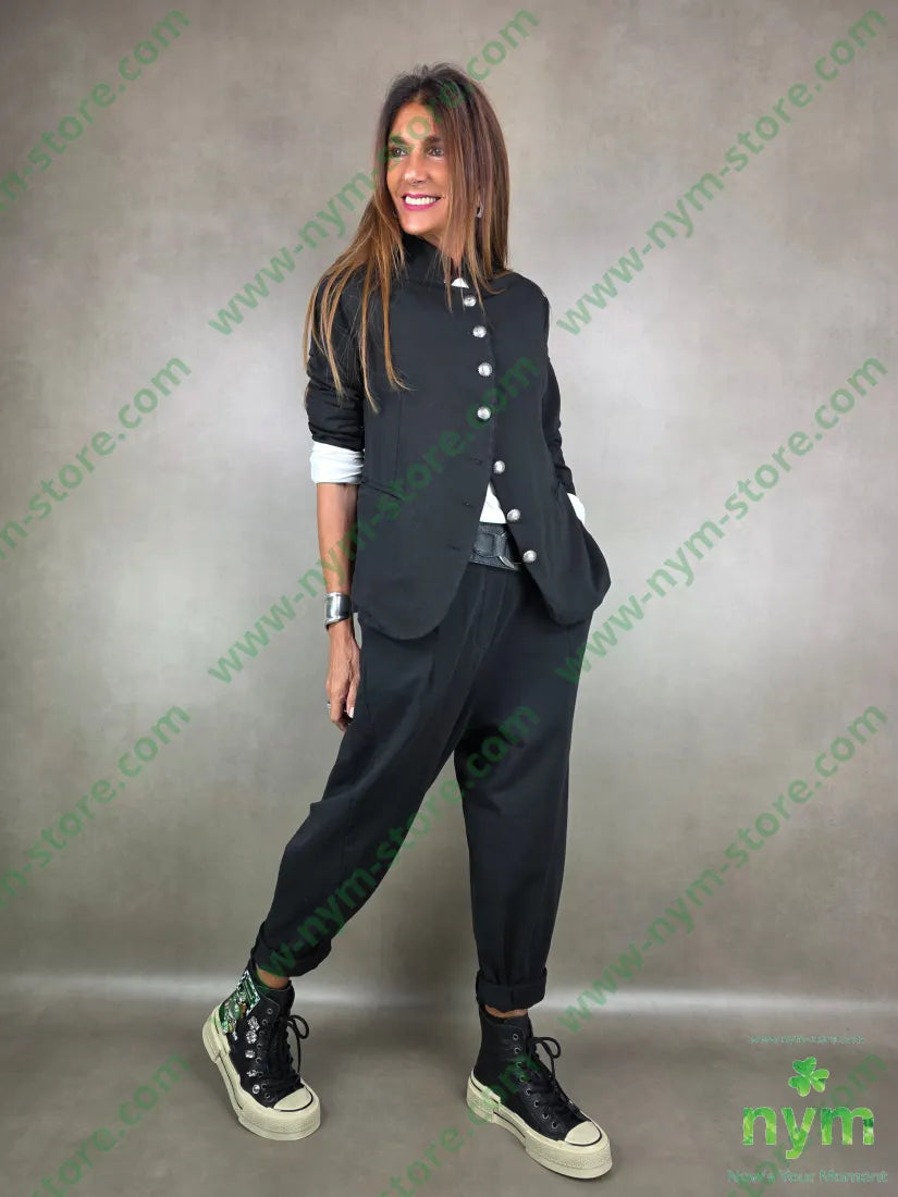 pantalone felpa dettaglio ad imbuto 95co5ea PANTALONE