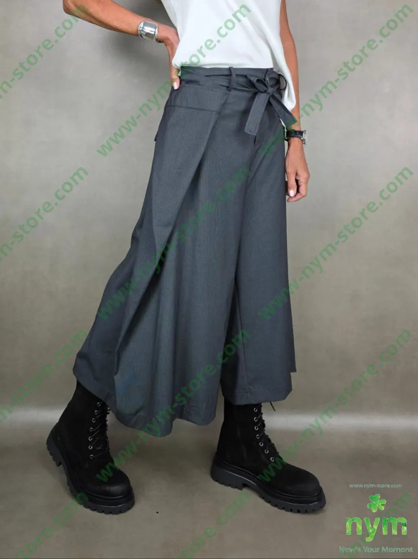 pantalone gaucho sormontato 76pl22vi2ea PANTALONE