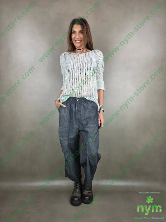 pantalone maltinto cotone 100co U / BLU / PE26 PANTALONE