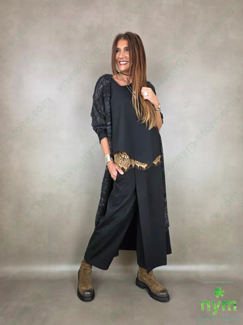 Pantalone Milano Stitch doppio pannello N 60vi35pa5ea - U / NERO / AI26 - PANTALONE