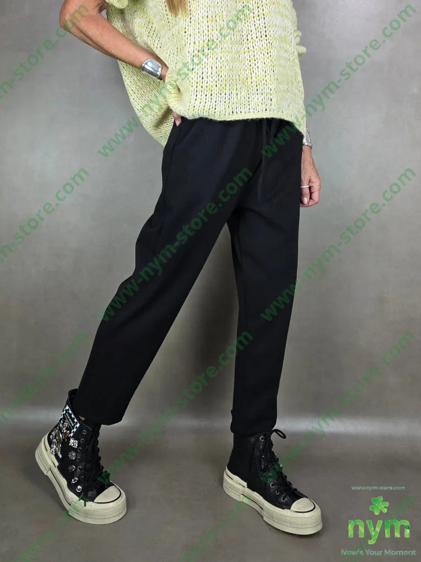 pantalone pesante coulisse 65vi30ny5ea U / NERO / AI25 PANTALONE