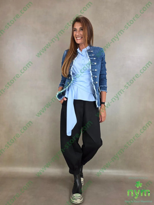 pantalone punto roma tasche ad asola 65vi30ny5ea - U / NERO / AI26 - PANTALONE