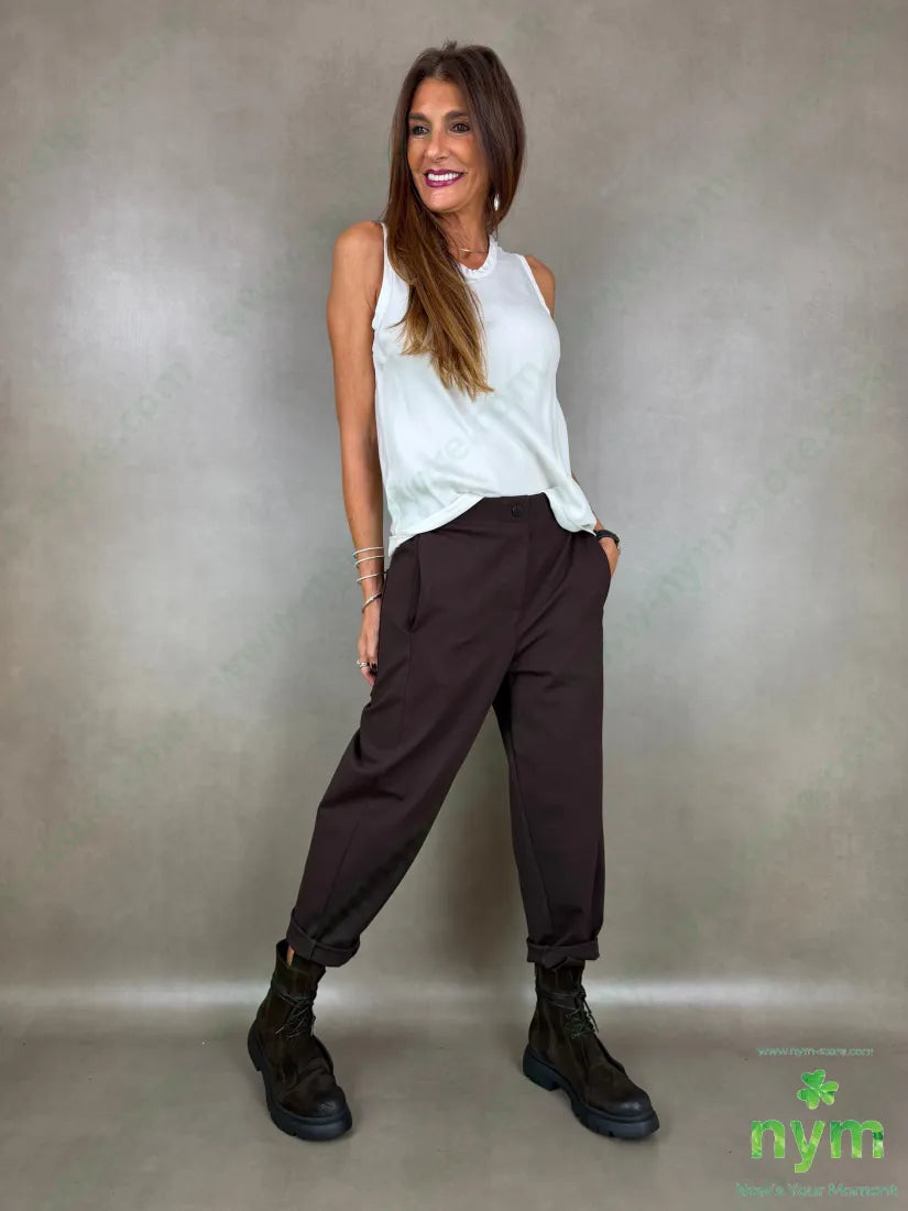 Pantalone punto roma una tasca dietro 65vi30ny5ea - PANTALONE
