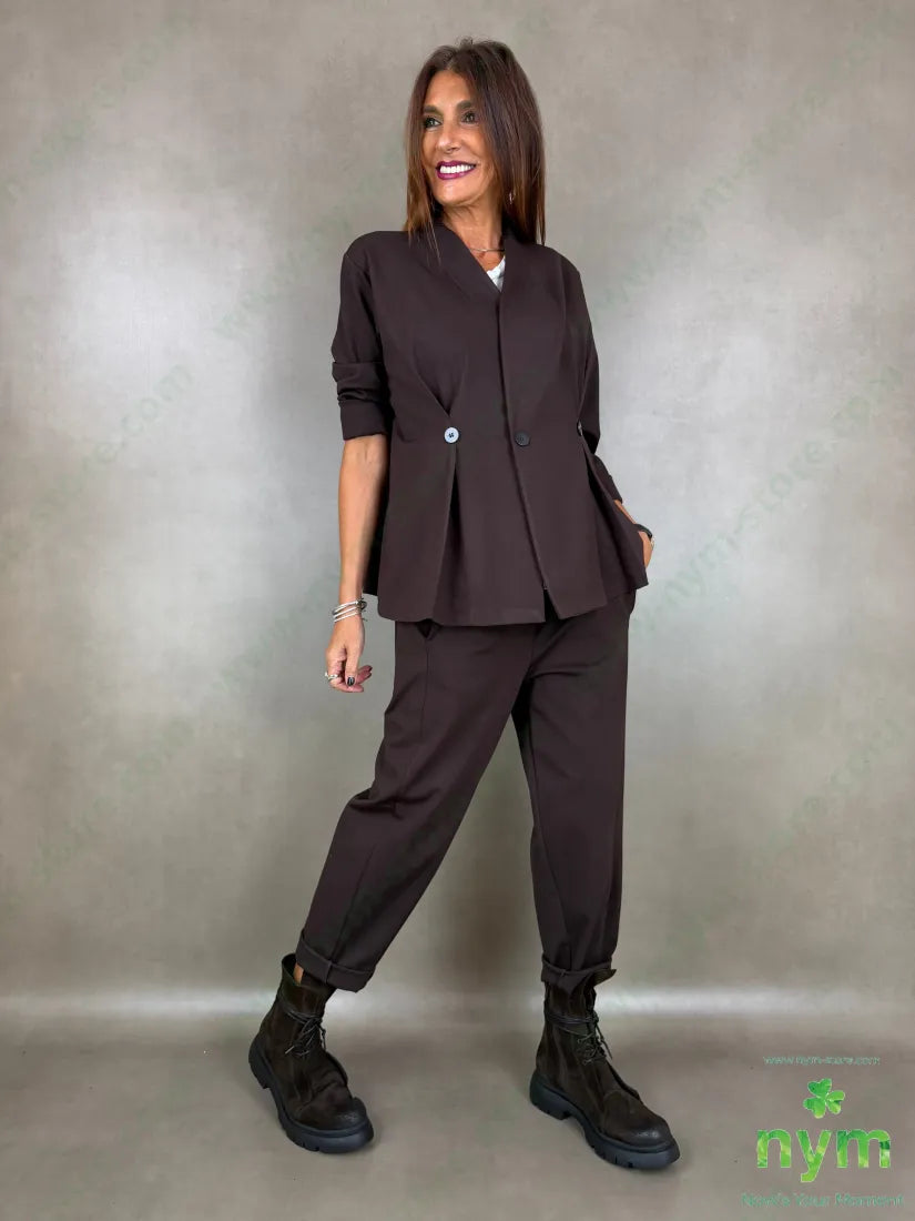 Pantalone punto roma una tasca dietro 65vi30ny5ea - PANTALONE