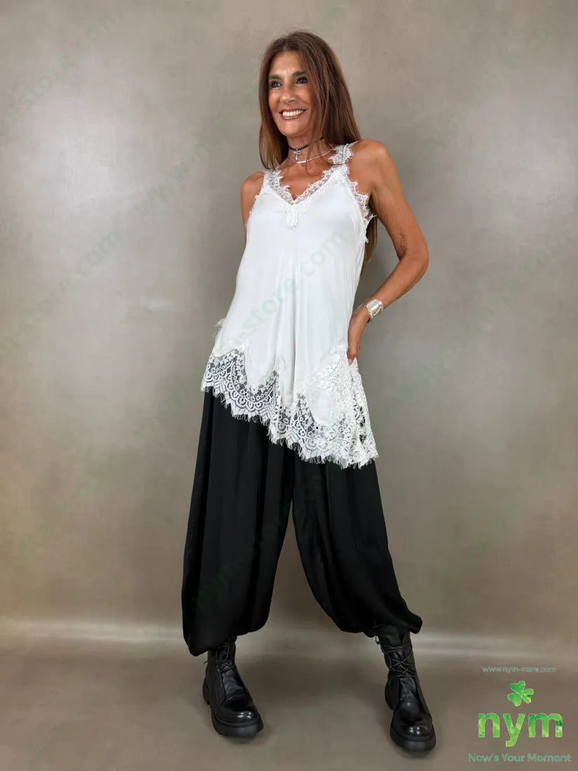 pantalone raso con elastico 60ry40vi - PANTALONE