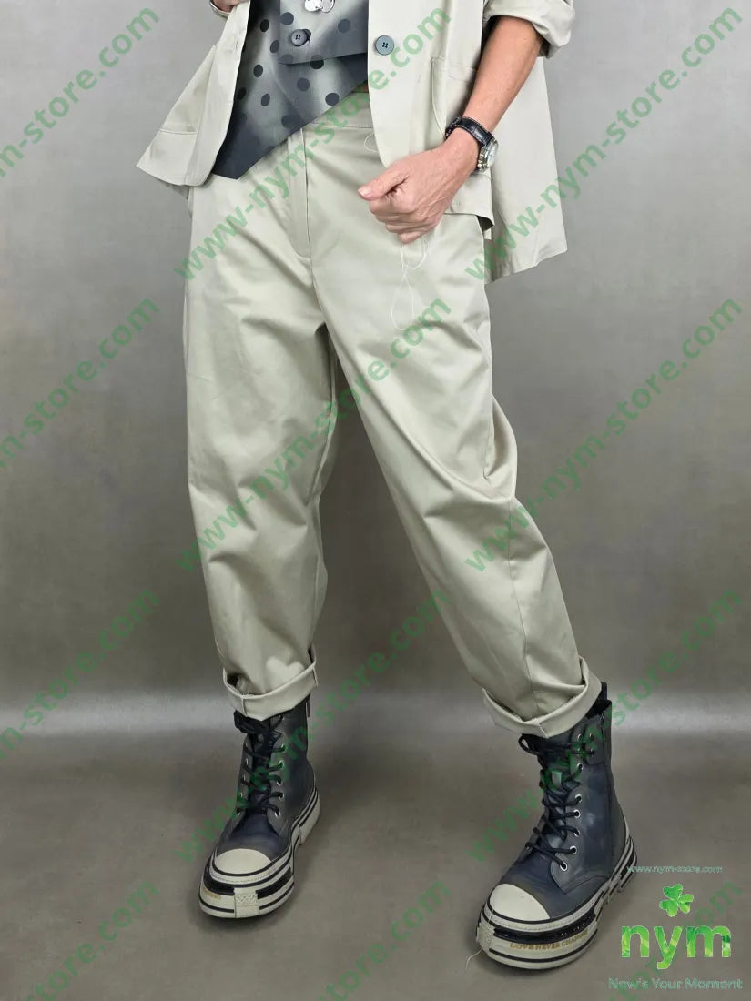 pantalone slim tessuto lucido 79vi19ny2ea U / SABBIA / PE26 PANTALONE