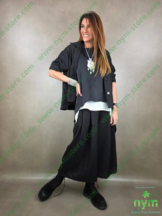 pantalone tessuto a nodi corto e largo 45ly30vi22ny PANTALONE